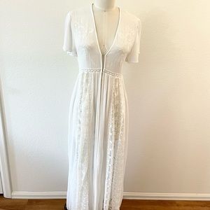 Vintage Dress w/ Lace Panels